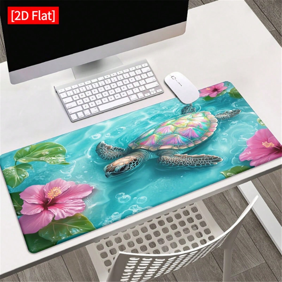 Desk Setup Pc And Laptop - [2D Flat]1pc Alas Meja Gaming Motif