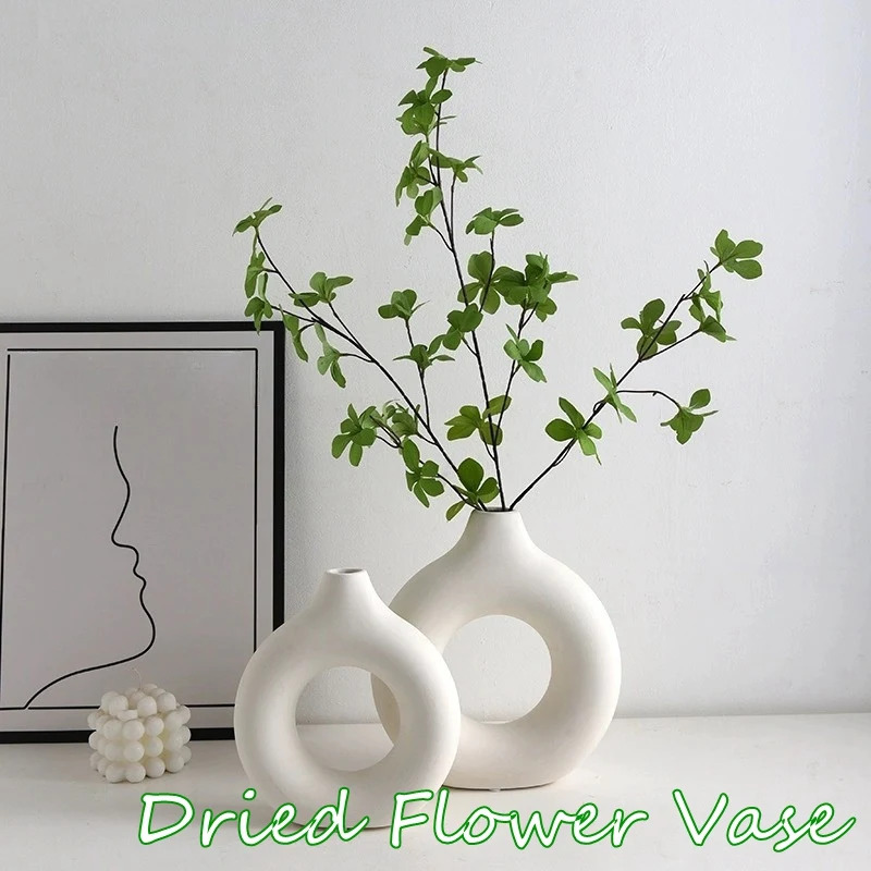 Vas Berbentuk Donat Kreatif, V - Desk Setup Minimalist ulasan dan harga