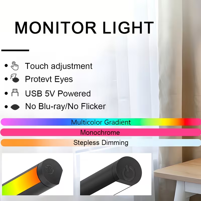 Lampu LED Bar untuk Monitor Ko - Desk Setup Lamp ulasan dan harga