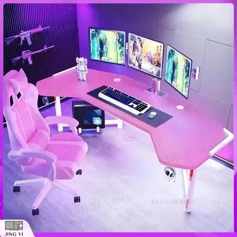 Meja Gaming Profesional Ergono - Desk Setup L Shaped ulasan dan harga