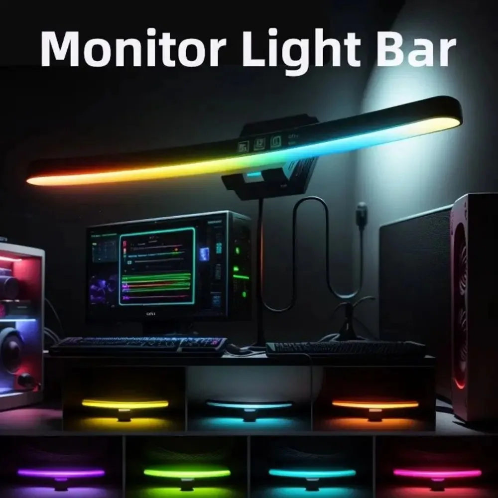 Lampu Monitor Komputer RGB Rit - Desk Setup Lamp ulasan dan harga